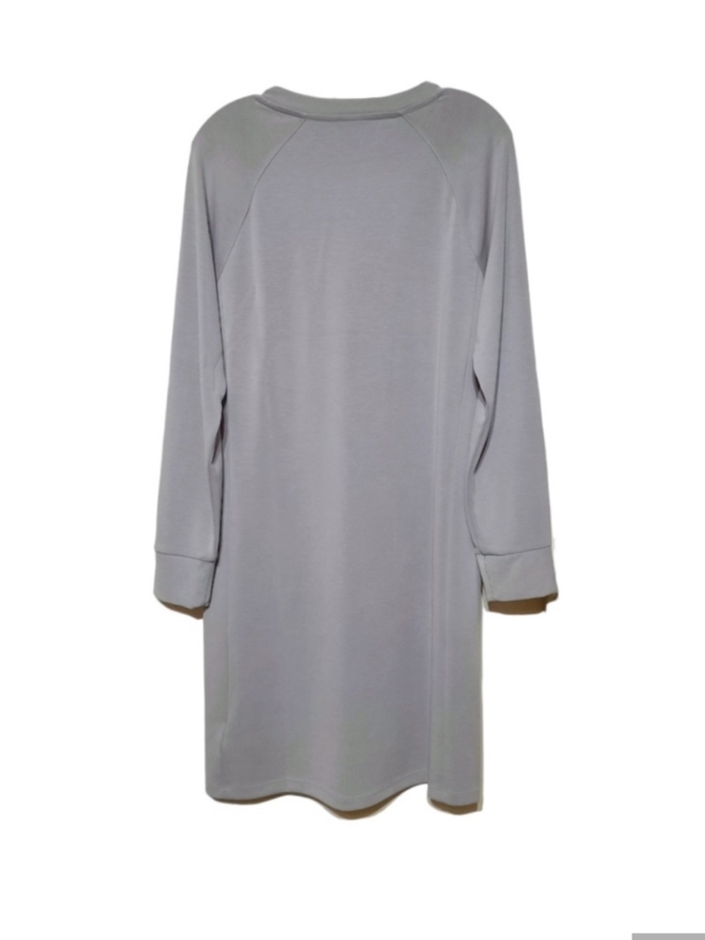 ATHLETA Seasoft Long Sleeve Dress Tinsel Purple L Soft Cozy Loungewear Lavender - Picture 4 of 10